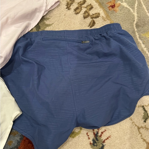 Nike Women's Athletic Shorts Bundle of 3 - Black, Blue, and Lavender Medium - Picture 9 of 11